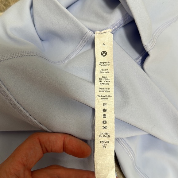 Lululemon Align leggings 28” Pastel Blue - Picture 4 of 6